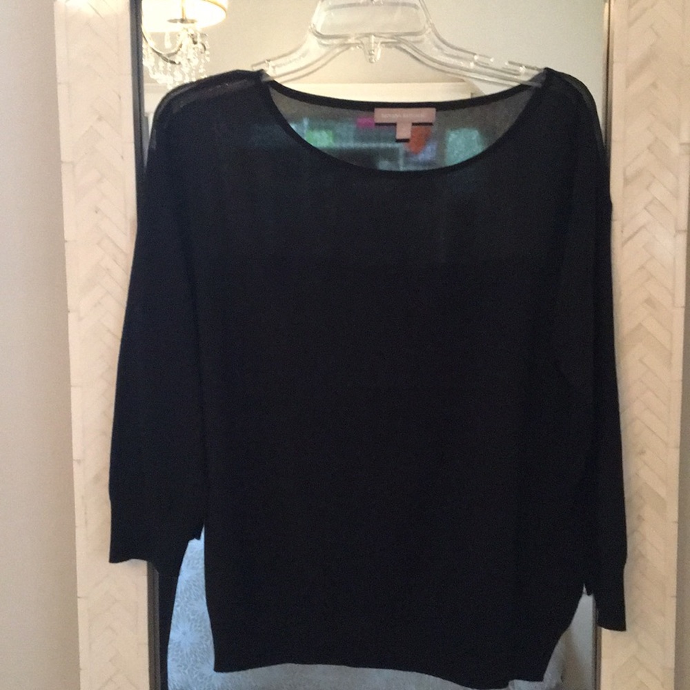 Black banana republic three-quarter sleeve sweater